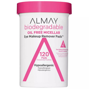 ALMAY Oil Free Micellar Eye Makeup Remover Pads, 120 count ALMAY Oil Free Micellar Eye Makeup Remover Pads, 120 count