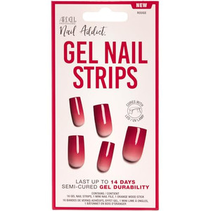 Ardell Nail Addict Semi Cured Gel Nail Strips - Rouge Red Ardell Nail Addict Semi Cured Gel Nail Strips - Rouge Red