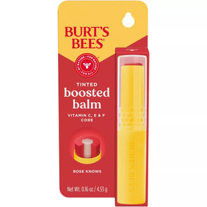 Burt's Bees Boosted Tinted Lip Balm - Rose Knows Burt's Bees Boosted Tinted Lip Balm - Rose Knows