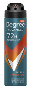 Degree Deodorant Advanced 3.8Oz Dry Spray Adventure Degree Deodorant Advanced 3.8Oz Dry Spray Adventure
