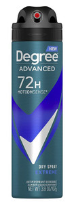 Degree Deodorant Advanced 3.8Oz Dry Spray Extreme Degree Deodorant Advanced 3.8Oz Dry Spray Extreme