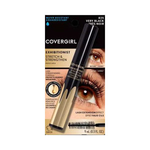 COVERGIRL Stretch & Strengthen Water Proof Mascara Very Black Water Resistant 825