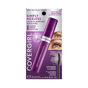 Covergirl Simply Ageless Lash Plumping Mascara Dark Brown 115 Covergirl Simply Ageless Lash Plumping Mascara Dark Brown 115