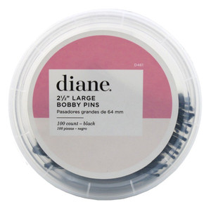Diane Bobby Pins 2.5Inch Large Black 100 Count Tub Diane Bobby Pins 2.5Inch Large Black 100 Count Tub