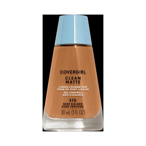 COVERGIRL Clean Matte Liquid Foundation, Deep Golden, 1 Fl. Oz. COVERGIRL Clean Matte Liquid Foundation, Deep Golden, 1 Fl. Oz.