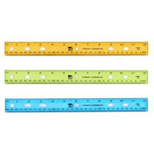Charles Leonard Inc Plastic Ruler 12 Inch Assorted Colors Charles Leonard Inc Plastic Ruler 12 Inch Assorted Colors
