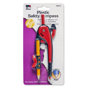 Compass Plastic Safety Tool With Pencil