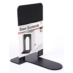 Bookends Steel Non Skid 9 Inch Pair