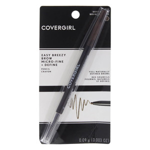 Covergirl Easy Breezy Brow Micro Fine Fill Define Eyebrow Pencil Soft Brown, 1 Ea Covergirl Easy Breezy Brow Micro Fine Fill Define Eyebrow Pencil Soft Brown, 1 Ea