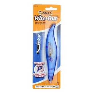Bic Wite Out Exact Liner Correction Tape Pen Precision Tip, 1 Ea