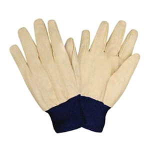 Glove White Canvas Blue Wrist Workwear, 1 Ea Glove White Canvas Blue Wrist Workwear, 1 Ea