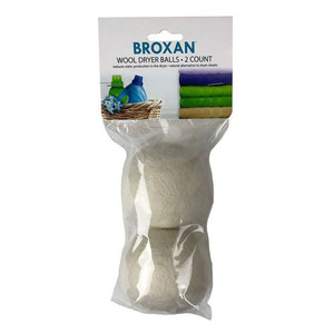 Broxan Wool Dryer Balls Laundry Care, 2 Count Broxan Wool Dryer Balls Laundry Care, 2 Count