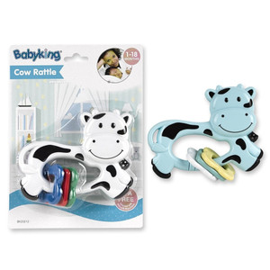 Babyking Cow Rattle Infant Toy Assorted, 1 Ea Babyking Cow Rattle Infant Toy Assorted, 1 Ea