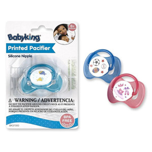 Babyking Pacifier Printed Infant Accessory Assorted, 1 Ea Babyking Pacifier Printed Infant Accessory Assorted, 1 Ea