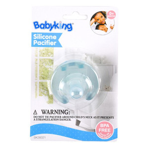 Babyking Pacifier Silicone Clear Infant Accessory, 1 Ea
