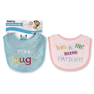 Babyking Self Closure Terry Cloth Bib Feeding Accessory Assorted, 1 Ea Babyking Self Closure Terry Cloth Bib Feeding Accessory Assorted, 1 Ea