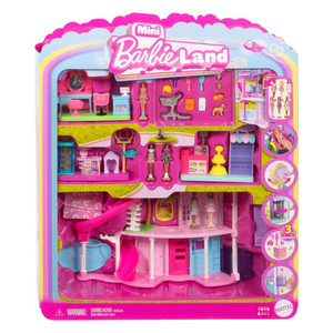 Barbie Mini Interactive Playset with Doll BarbieLand Assorted Toy, 1 Ea