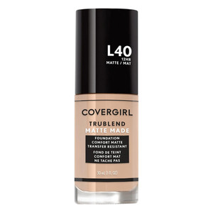 CoverGirl TruBlend Matte Made Liquid Foundation Classic Ivory Shade, 1 Oz CoverGirl TruBlend Matte Made Liquid Foundation Classic Ivory Shade, 1 Oz