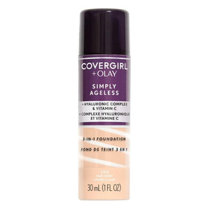CoverGirl Ladies Simply Ageless + Olay Liquid Foundation Fair Ivory Shade, 1 Oz CoverGirl Ladies Simply Ageless + Olay Liquid Foundation Fair Ivory Shade, 1 Oz