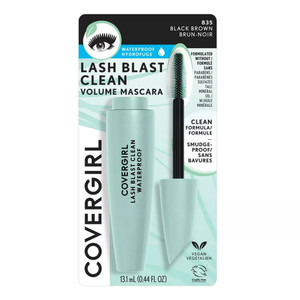 CoverGirl Lash Blast Clean Waterproof Mascara #835 Black Brown Shade, 0.44 Oz CoverGirl Lash Blast Clean Waterproof Mascara #835 Black Brown Shade, 0.44 Oz