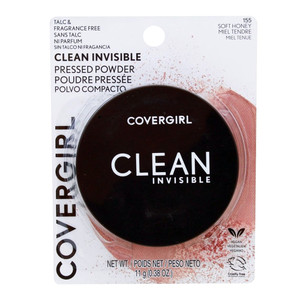 CoverGirl Clean Invisible Pressed Powder Foundation #155 Soft Honey Shade, 1 Ea CoverGirl Clean Invisible Pressed Powder Foundation #155 Soft Honey Shade, 1 Ea