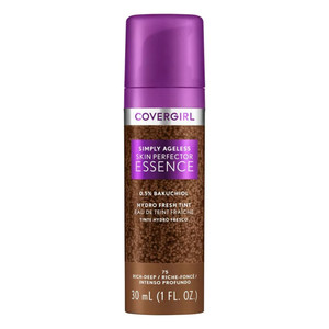 CoverGirl Simply Ageless Skin Perfector Essence Vegan Foundation #75 Rich Deep Shade, 1 Oz CoverGirl Simply Ageless Skin Perfector Essence Vegan Foundation #75 Rich Deep Shade, 1 Oz