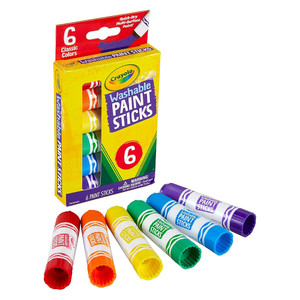 Crayola Washable Paint Sticks Assorted Colors, 6 Ea Crayola Washable Paint Sticks Assorted Colors, 6 Ea