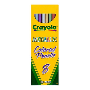 Crayola Metallic Colored Pencils Drawing Set, 8 Ea Crayola Metallic Colored Pencils Drawing Set, 8 Ea