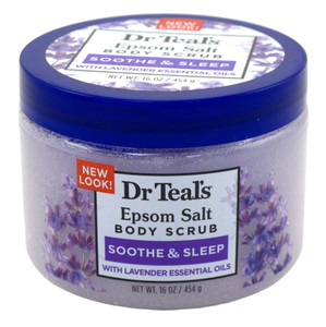 Dr Teals Body Scrub Exfoliate And Renew W/Lavender 16Oz Jar Dr Teals Body Scrub Exfoliate And Renew W/Lavender 16Oz Jar