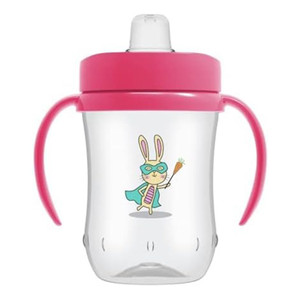 Dr. Browns Soft Spout Toddler Cup Pink Color Drinkware, 9 Oz