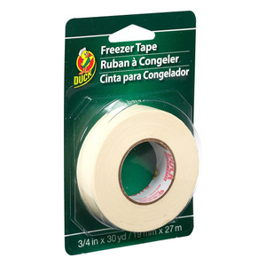 Duck Brand Freezer Tape White 0.75 Inch x 30 Yard Roll, 1 Ea Duck Brand Freezer Tape White 0.75 Inch x 30 Yard Roll, 1 Ea