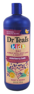 Dr Teals Kids 3-In-1 Shampoo/ Bath/Body Wash Elderberry 20Oz Dr Teals Kids 3-In-1 Shampoo/ Bath/Body Wash Elderberry 20Oz