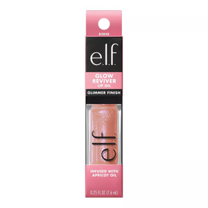 e.l.f. Glow Reviver Lip Oil Glimmer Candy Coded Shade, 0.25 Oz