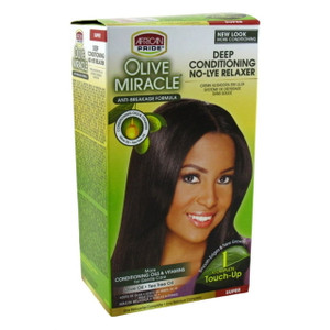 African Pride Olive Miracle No -Lye Relaxer Super 1 Touch-Up