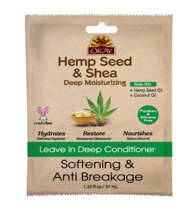 Okay Leave-In Deep Cond Pks Hemp Seed & Shea