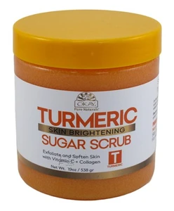 Okay Turmeric Facial Sugar Scrub 19oz Jar