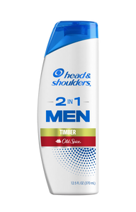 Head & Shoulders Men Shampoo 2-In-1 Old Spice Timber 12.5oz