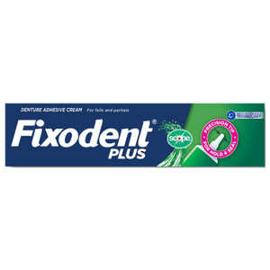 Fixodent Denture Adhesive Plus Breath Bacteria Guard 2oz