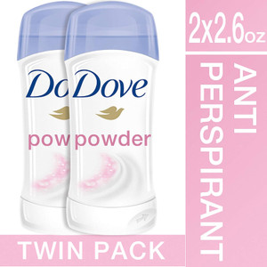 Dove Antiperspirant Deodorant, Powder, Twin Pack  10.4 Oz