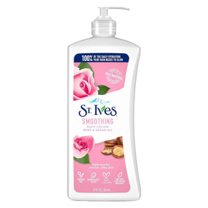 St. Ives Smoothing Body Lotion with Rose, 21 oz