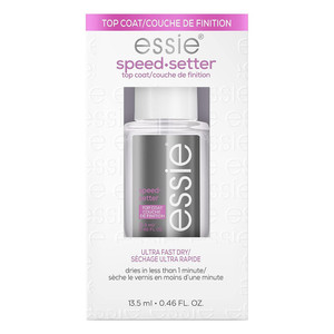 essie nail care vegan clear top coat quick dry Speed Setter, 0.46 Oz