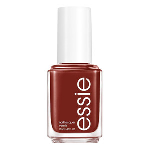 essie salon-quality nail polish vegan deep red-brown Bed Rock & Roll, 0.46 Oz