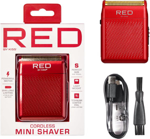 Kiss Red Mini Shaver Cordless Red