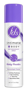Fds Intimate + Body Dry Spray Deodorant Baby Powder 2Oz Fds Intimate + Body Dry Spray Deodorant Baby Powder 2Oz