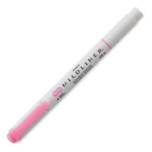 Zebra Mildliner Marker Double-Ended Creative Pink 1 Ea