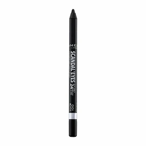 Rimmel London Scandal Eyes Waterproof Kohl Kajal #001 Black Longwear Smudge-Proof Eyeliner 0.04 Oz