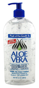 Fruit Of The Earth 100% Aloe Vera 24Oz Gel Pump