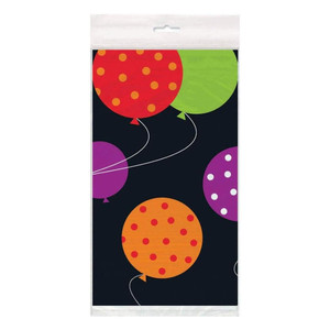 Birthday Cheer Table Cover Rectangular Plastic 54 inch x 84 inch 1 Ea
