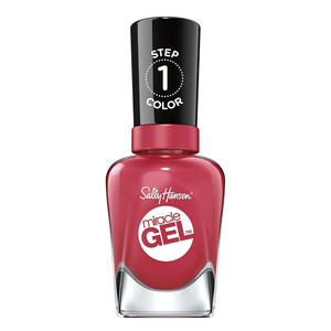 Sally Hansen Miracle Gel Nail Polish Longwear Chip-Resistant Bold Shine Proper P-rose 0.5 Oz