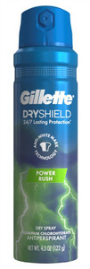 Gillette Anti-Perspirant Dry Spray Power Rush 4.3Oz Gillette Anti-Perspirant Dry Spray Power Rush 4.3Oz